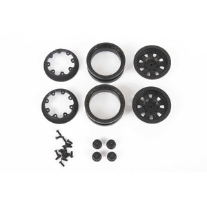 Axial - 1.9 3pc. Raceline Monster Beadlock Wheels Blk (2) - 43004 Axial - 1.9 3pc. Raceline Monster Beadlock Wheels Blk (2) - 43004