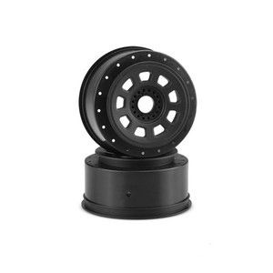 Jconcepts - 9-shot 17mm Hex Sct Tire Wheel, Black 2pc - 3421B Jconcepts - 9-shot 17mm Hex Sct Tire Wheel, Black 2pc - 3421B