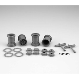 Jconcepts - Tribute 1/24th Monster Truck Wheel W/acc Gray 4pc - 3442G