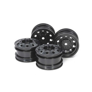 Tamiya - Black Wheels (4):tt-01 Type-e, Tt-02 - 54741 Tamiya - Black Wheels (4):tt-01 Type-e, Tt-02 - 54741