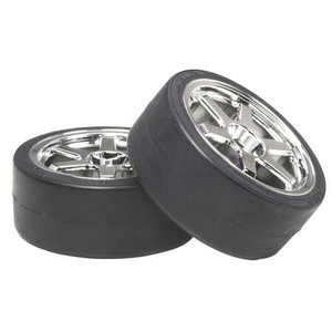 Tamiya - Tires/wheels (2): Drift Type D, 26mm - 53960 Tamiya - Tires/wheels (2): Drift Type D, 26mm - 53960