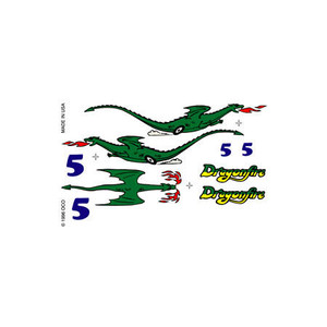 Pinecar - Dry Transfer Decals, Dragonfire - 308 Pinecar - Dry Transfer Decals, Dragonfire - 308