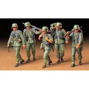 Tamiya - 1/35 German Machine Gun Crew - 35184 Tamiya - 1/35 German Machine Gun Crew - 35184