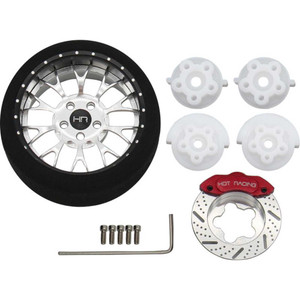 Hot Racing - Silver 10-y Spoke Bbs Aluminum Steering Tx Wheel - SW38008 Hot Racing - Silver 10-y Spoke Bbs Aluminum Steering Tx Wheel - SW38008