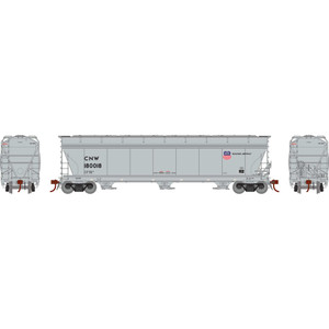 Athearn - Ho Acf 4600 3-bay Center Flow Hopper, C&nw #180018 - G15434 Athearn - Ho Acf 4600 3-bay Center Flow Hopper, C&nw #180018 - G15434