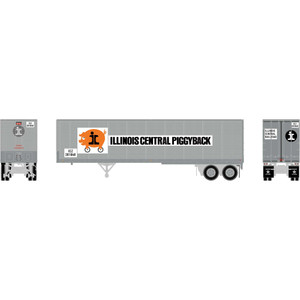 Athearn - Ho Ath 40' Fruehauf Trailer, Illinois Central Icz #201048 - -1155 Athearn - Ho Ath 40' Fruehauf Trailer, Illinois Central Icz #201048 - -1155