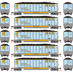 Athearn - Ho Bethgon Coalporter W/load, Csx #3 (5) - 81603 Athearn - Ho Bethgon Coalporter W/load, Csx #3 (5) - 81603