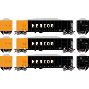 Athearn - Ho Thrall High Side Gondola W/load, Hzgx #1 (3) - 7668 Athearn - Ho Thrall High Side Gondola W/load, Hzgx #1 (3) - 7668