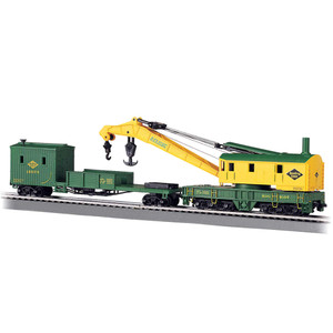 Bachmann Industries - Ho 250-ton Steam Crane W/boom Tender, Rdg - 16110 Bachmann Industries - Ho 250-ton Steam Crane W/boom Tender, Rdg - 16110