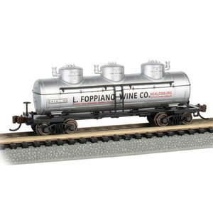Bachmann Industries - Ho 3 Dome Tank L. Foppiano Wine Co. #1112 - 17114 Bachmann Industries - Ho 3 Dome Tank L. Foppiano Wine Co. #1112 - 17114