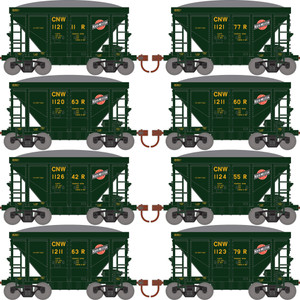 Roundhouse - Ho Rnd 24' Ore Car W/load, Cnw #112063/112111/112379/112455/112642/121160/121163/121177 (8) - -1169 Roundhouse - Ho Rnd 24' Ore Car W/load, Cnw #112063/112111/112379/112455/112642/121160/121163/121177 (8) - -1169