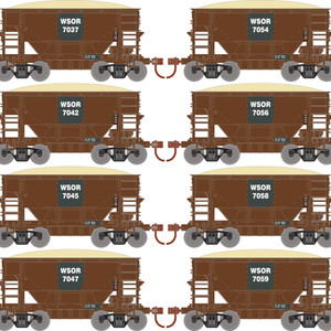 Roundhouse - Ho Rnd 24' Ore Car W/load, Wsor #7037/7042/7045/7047/7054/7056/7058/7059 (8) - -1170 Roundhouse - Ho Rnd 24' Ore Car W/load, Wsor #7037/7042/7045/7047/7054/7056/7058/7059 (8) - -1170