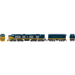 Athearn - Ho Gas Turbine W/tender W/dcc & Sound, C&o #4500 - G41248 Athearn - Ho Gas Turbine W/tender W/dcc & Sound, C&o #4500 - G41248