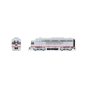 Broadway Limited Imports - Ho, Emd F3a, Cbq 9960c, Alum, Black Nose Stripes - 8334 Broadway Limited Imports - Ho, Emd F3a, Cbq 9960c, Alum, Black Nose Stripes - 8334