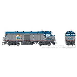 Rapido Trains - Ho Amtk Npcu Cabbage Dc/silent Amtk Dwnster #90214 - 81020 Rapido Trains - Ho Amtk Npcu Cabbage Dc/silent Amtk Dwnster #90214 - 81020