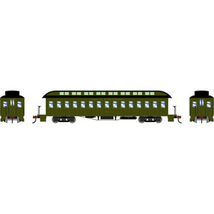 Athearn - Ho 50' Old Time Overland Coach, Gn #375 - 84856 Athearn - Ho 50' Old Time Overland Coach, Gn #375 - 84856