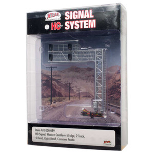 Atlas Model Railroad - Ho Signal/modern Cantilever Bridge,2track/4head Rh - 70000099