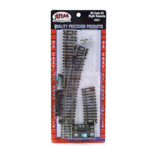 Atlas Model Railroad - Ho Code 83 Remote Right-hand Switch - 541