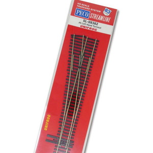 PECO - Ho Code 83 Unifrog #6 Left Hand Turnout - SLU8362