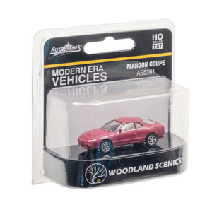 Woodland Scenics - Ho Maroon Coupe - AS5361 Woodland Scenics - Ho Maroon Coupe - AS5361