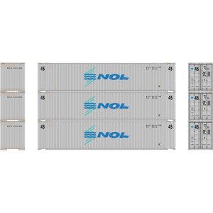 Athearn - N 45' Container, Nol #2 (3) - 17893