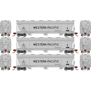 Athearn - N Acf 4600 3-bay Center Flow Hopper, Wp (3) - 12955 Athearn - N Acf 4600 3-bay Center Flow Hopper, Wp (3) - 12955