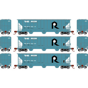 Athearn - N Ps 4427 Covered Hopper, Rock (3) - 27418 Athearn - N Ps 4427 Covered Hopper, Rock (3) - 27418
