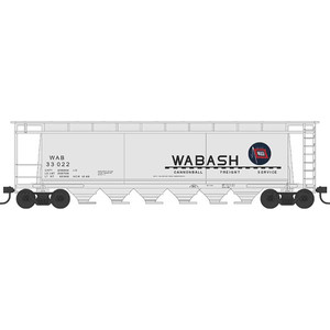 Bowser - N Scale Cylindrical Hopper Wabash #33005 - 38167 Bowser - N Scale Cylindrical Hopper Wabash #33005 - 38167