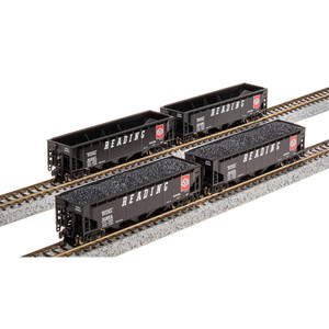 Broadway Limited Imports - N, Ara 70 Tn Quad Hopper, Rdg,fantasy Paint,  4 Pk - 7436 Broadway Limited Imports - N, Ara 70 Tn Quad Hopper, Rdg,fantasy Paint,  4 Pk - 7436