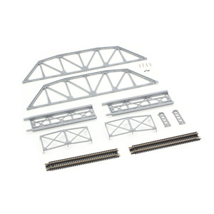 Atlas Model Railroad - N Kit Code 80 Through Truss Bridge, Silver - 2571