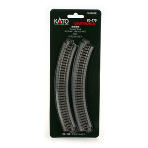 Kato USA - N 216mm 8-9/16 Radius Curve 45-degree (4) - 20170 Kato USA - N 216mm 8-9/16 Radius Curve 45-degree (4) - 20170