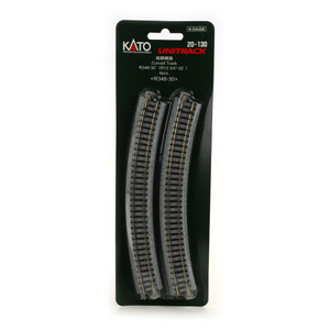 Kato USA - N 348mm 13-3/4 Radius Curve 30-degree (4) - 20130 Kato USA - N 348mm 13-3/4 Radius Curve 30-degree (4) - 20130