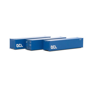 Athearn - N 40' Corrugated Low-cube Container, Oclu #1 (3) - 17396