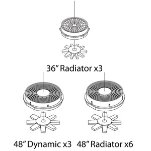 Athearn - Ho Fans Set, 48 Early Pan Top (3) - 11692 Athearn - Ho Fans Set, 48 Early Pan Top (3) - 11692