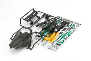 Tamiya - JR Body Set DCR-02, Gun Metal - 95431 Tamiya - JR Body Set DCR-02, Gun Metal - 95431