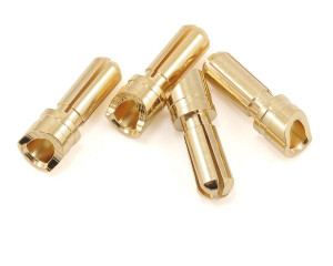 Protek RC - 3.5mm Super Bullet Gold Connectors (2 Male / 2 Female) - 5031