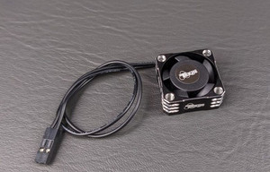 Tekin - Fan 25x25x10 Hiflow Black/ Silver, 2pin 180mm - TT3860