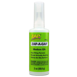 ZAP Glue - Zap-A-Gap CA+ Glue 2oz - PT-01 ZAP Glue - Zap-A-Gap CA+ Glue 2oz - PT-01