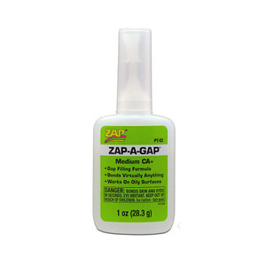 ZAP Glue - Zap-A-Gap CA+ Glue 1oz - PT-02 ZAP Glue - Zap-A-Gap CA+ Glue 1oz - PT-02