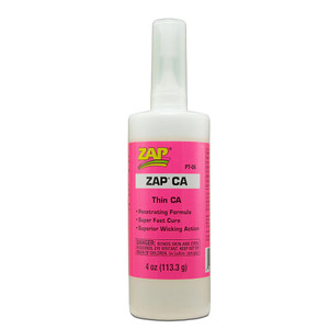 ZAP Glue - Zap CA Glue 4oz Bottle - PT-06 ZAP Glue - Zap CA Glue 4oz Bottle - PT-06