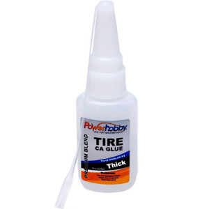 Power Hobby - Premium Blend RC CA Tire Glue w/Tip Thick 0.75oz - PHGLUE02 Power Hobby - Premium Blend RC CA Tire Glue w/Tip Thick 0.75oz - PHGLUE02