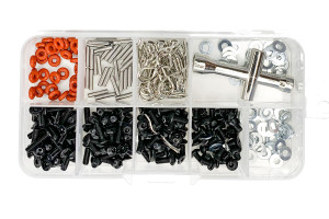 Racers Edge - Screw and Parts Box Set w/Cross Wrench (161pcs) - 3116