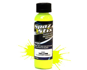 Spaz Stix - Yellow Fluorescent Airbrush Paint 2oz - 02050