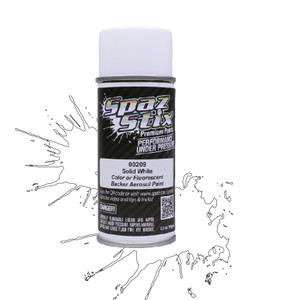 Spaz Stix - Solid White / Glow Backer Aerosol Paint 3.5oz - 00209