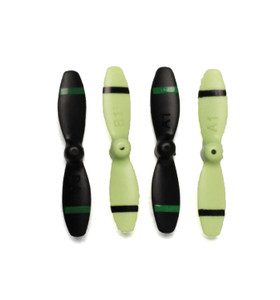 Rage RC - Propeller Set, Black/Green (4) Pico X - 4102