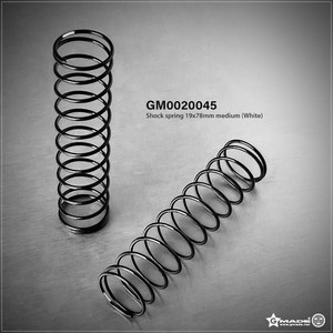 Gmade - Shock Spring 19x78mm Medium White - 0020045 Gmade - Shock Spring 19x78mm Medium White - 0020045