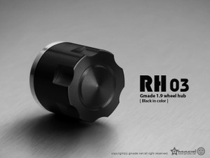 Gmade - 1.9 RH03 Wheel Hubs (Black) (4) - 70134