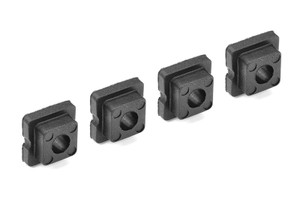 Corally - Bushings Set - For 4mm Shock Tower - Through hole - 0 Deg - - 00180-736