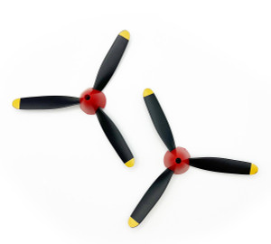 Rage RC - 3-Blade Propeller & Spinner (2); P-40 - A1344 Rage RC - 3-Blade Propeller & Spinner (2); P-40 - A1344