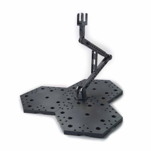 Bandai - Black Action Base 4 Display Stand for 1/100 Scale Models - 2410267
